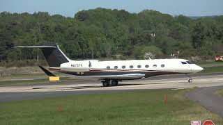 GULFSTREAM G650 FLEXJET N672FX DEPARTING FROM FARNBOROUGH-EGLF UK 30-4-2026