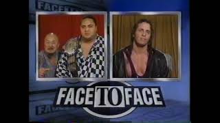 Face To Face - Bret Hart / Yokozuna &amp; Mr. Fuji MSG promos - aired 8/7/93