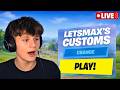 🔴FORTNITE CUSTOM GAMES MIT EUCH! JEDER KANN MITSPIELEN!🏆 | CC: LETSMAX_TV