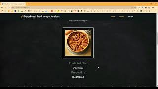 Food Calories Detection using CNN ML Algorithm in Python Projects