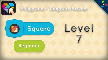 Polygrams - Tangram Puzzles - Square Beginner - Level 7