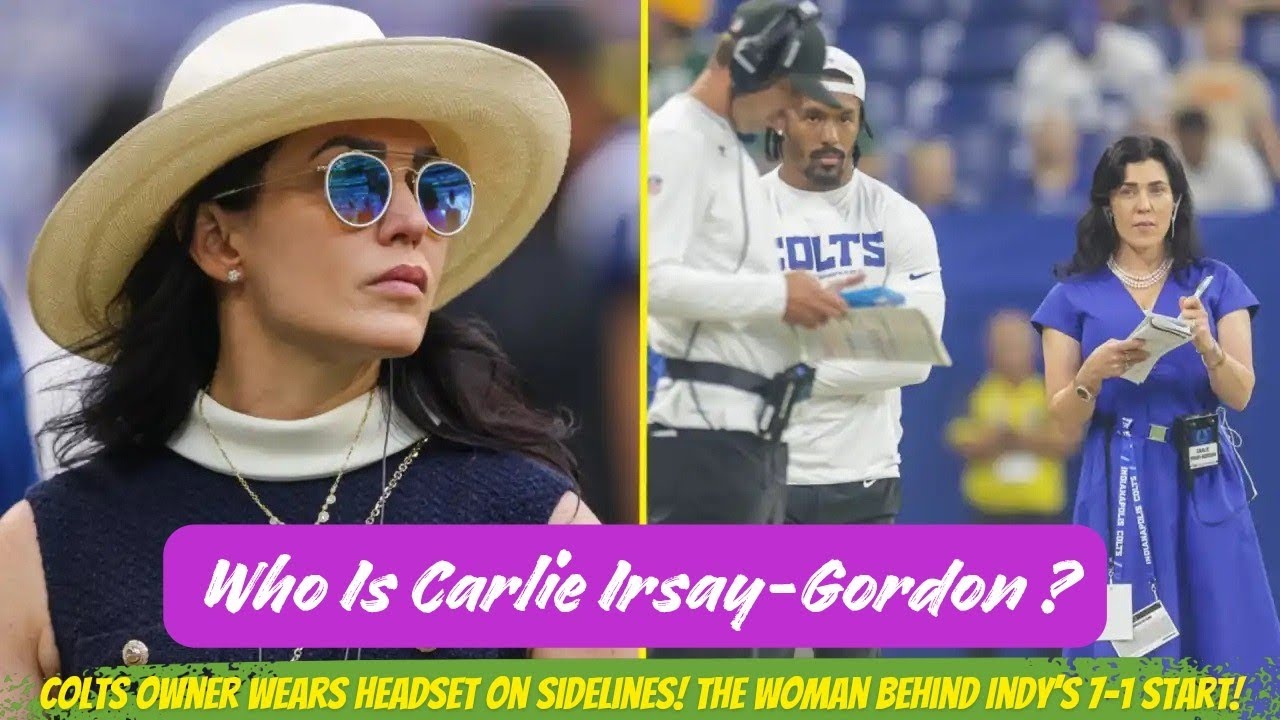 Who Is Carlie Irsay-Gordon? 😱 Colts Owner Wears Headset on Sidelines! 🏈🔥 | The Woman Indy’s 7-1 Run