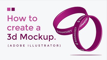 How to create a 3d wristband mockup using Adobe Illustrator | Design a simple custom mockup.