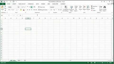 How to Enable Macros in Excel 2003