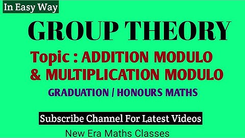 ADDITION MODULO & MULTIPLICATION MODULO || COMPOSITION TABLE || GROUP THEORY B.A./B.Sc MATHS