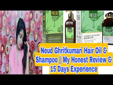 Neud Ghritkumari Hair Oil & Shampoo || My Honest Review & 15 Days  Experience - YouTube