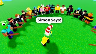 Simon Says in Roblox Bedwars..