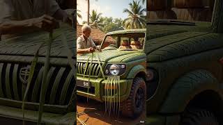 Village Genius Grandpa Builds a Thar Car from Bamboo | Amazing Desi Engineering #bambooshoots .