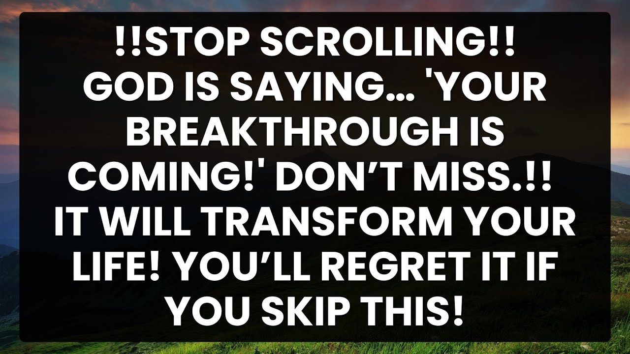 Breakthrough Message 🚨 Your Breakthrough is Near – Don’t Skip This Powerful Message! - YouTube