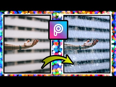 picsart photo editing rainy photo editing picsart amazing rain effect editing picsart tutorial