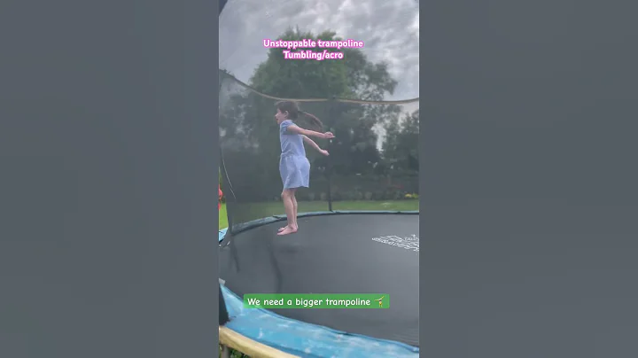 We need a bigger trampoline. Back flips handsprings #acrobatics #acro #tumbling #trampoline #shorts