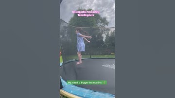 Thumbnail of We need a bigger trampoline. Back flips handsprings #acrobatics #acro #tumbling #trampoline #shorts