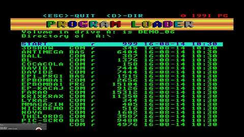 EP1 PRG1 BAS DEMO ~ DISK DEMOS 6 IMG PROBLEM ENTERPRISE 64 128 INTELLIGENT SOFTWARE SIXTY FOUR ONE T