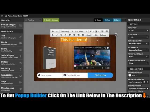 Popup Builder Review - Live demo - List building - Teespring - Amazon And More