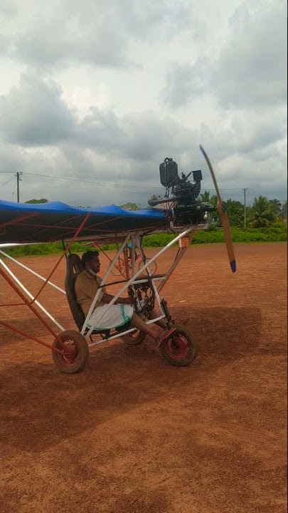 HOMEMAD BIGGEST FLIGHT TEST TO FOOTBALL GROUND | AIRPLANE MAKE TO BIKE ENGINE #short