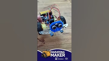 ROBÔ QUE DESVIA DE TUDO! Sensor de Obstáculos #shorts