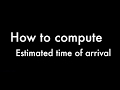 HOW TO COMPUTE ETA with time difference applied