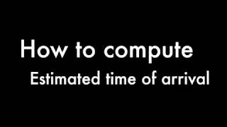 How To Compute Eta With Time Difference Applied