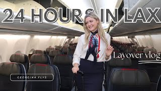 Downtown LA flight attendant layover vlog