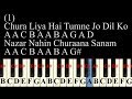 Chura Liya Hai Tumne Jo Dil Ko Keyboard Tutorial by Rahul Rawat