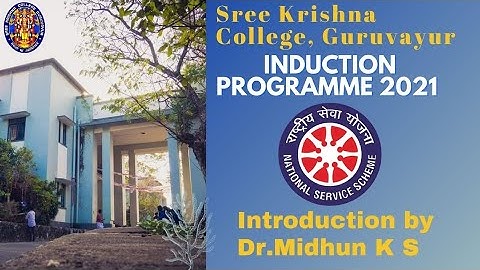 INDUCTION PROGRAMME 2021:- NSS - INTRODUCTION