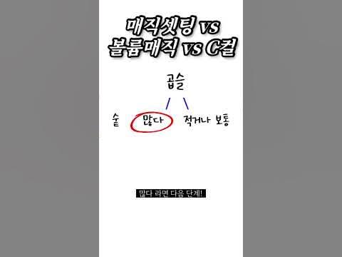 매직셋팅 볼륨매직 차이 ⁉️ #Shorts - Youtube
