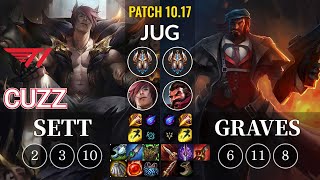 T1 Cuzz Sett vs Graves Jungle - KR Patch 10.17