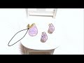 ラベンダーのしずく ハンドメイド UVレジン 初心者 lavender drop handmade UV resin beginner