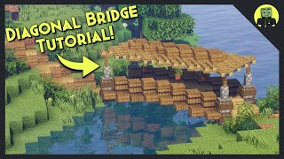How To Build A Diagonal Bridge in Minecraft!! [Tutorial 2021]