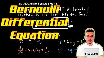 Solve a Bernoulli Differential Equation #2 - Differential Equations