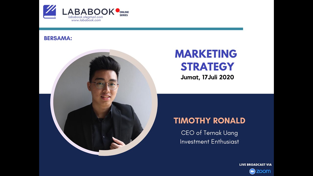 LABABOOK WEBINAR feat TIMOTHY RONALD: MARKETING dan INVESTMENT - YouTube