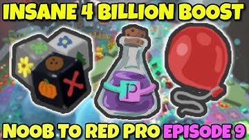 INSANE 4 BILLION BOOST - Bee Swarm Simulator NOOB to RED HIVE PRO Episode 9