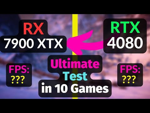 RX 7900 XTX vs RTX 4080 in 10 Games 4K 1440p 1080p