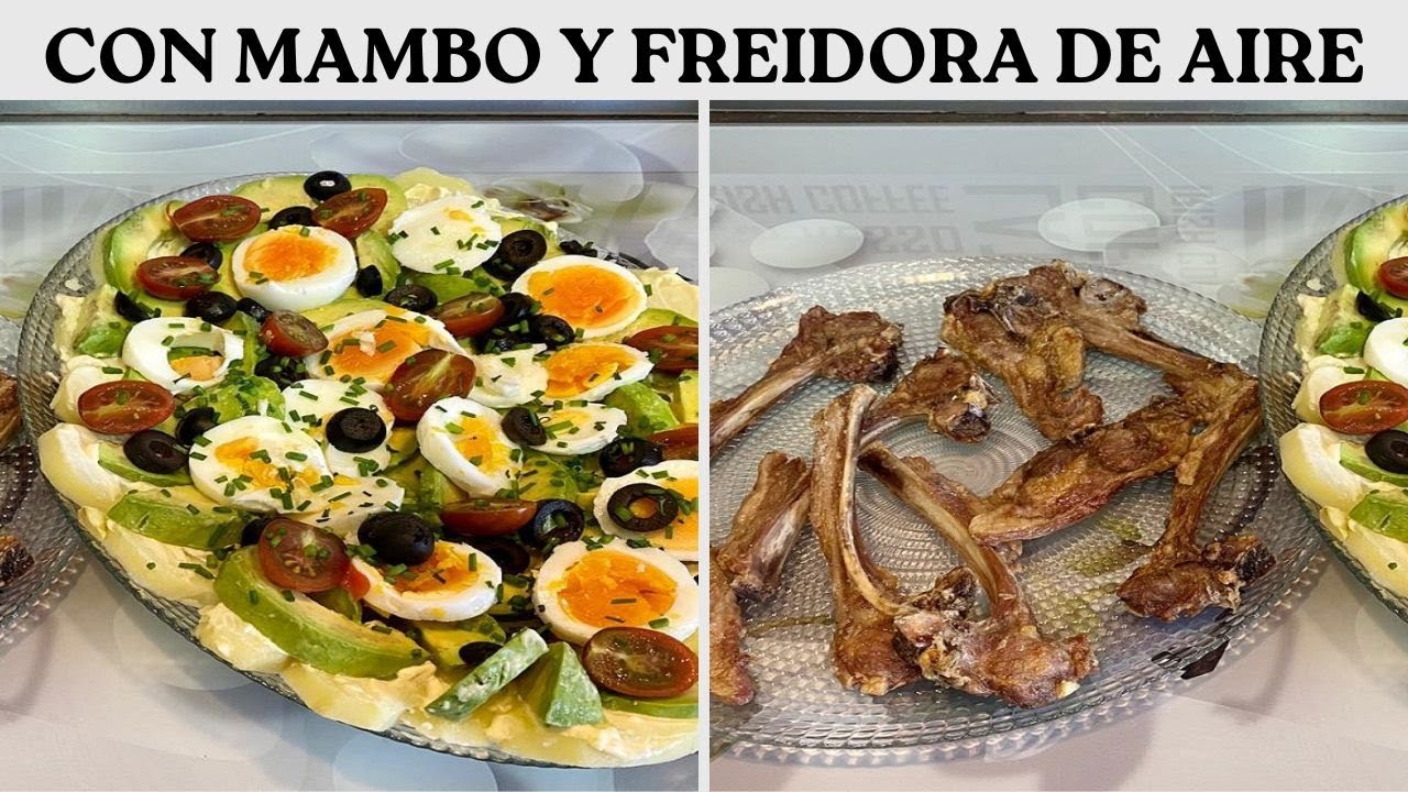 MENU CON ROBOT MAMBO Y FREIDORA DE AIRE !!👩 🍳👍🤤