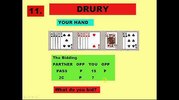 BRIDGE LESSONS - TWO WAY REVERSE DRURY