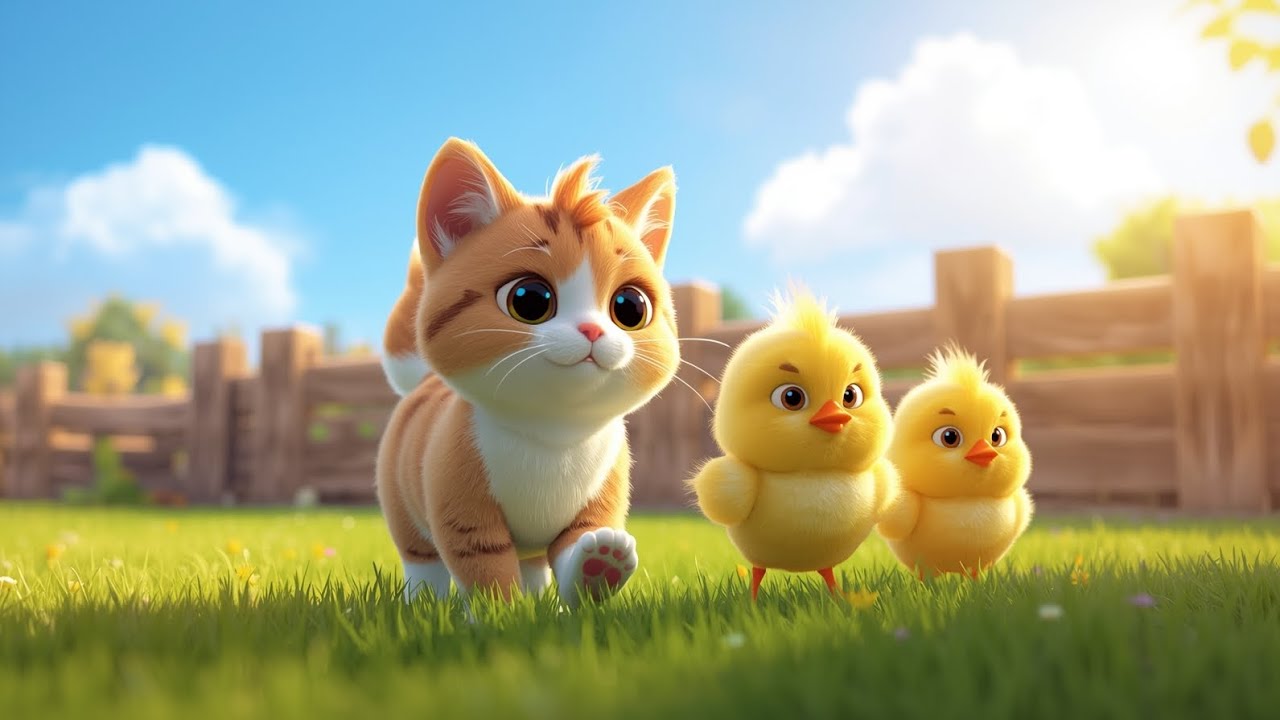 Puffy Chicks & Gentle Paws – The Sunny Farm Adventure