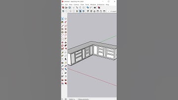 Kitchen Design👩‍🍳- SketchUp #shorts #sketchup #kitchendesign #sketchuptutorial