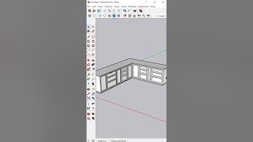 Kitchen Design👩‍🍳- SketchUp #shorts #sketchup #kitchendesign #sketchuptutorial