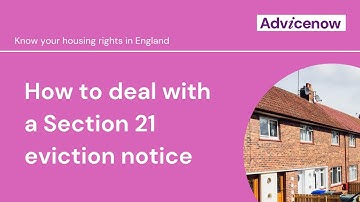 How to deal with a Section 21 eviction notice
