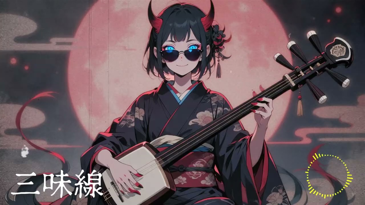 【三味線 BGM】　三味線・和太鼓・和楽器//Shamisen/Japanese drums/Japanese musical instruments 【鬼姫 三味線】379
