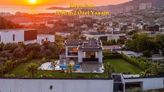 Kuşadası Karaova'da 1250 m² Arsa İçinde Ultra Lüks 7+1 Malikane Turu! #270