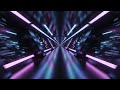 A Futuristic Neon Corridor Stretching Loop Video [4K]