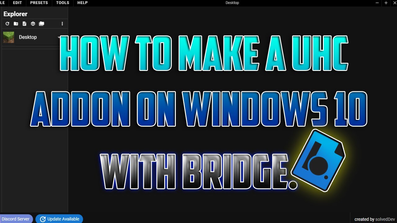 HOW TO MAKE A UHC ADDON ON WINDOWS 10!!