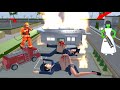 Sakura and Taiga are dancing while being attacked and burned by Mio Zombie - sakura school 