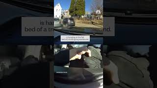 Thumbnail for Officer hangs off truck before fatally shooting driver