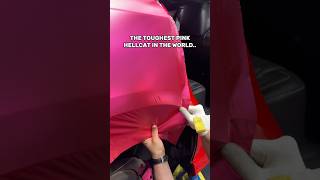 The Toughest Pink Hellcat In The World..😳 #hellcat #carwrap #wrap #transformation #vinyl #shorts