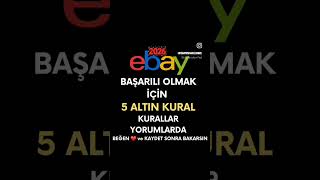 #ebay 'de Başarılı Bir Satıcı Olmak İçin 5 Altın Kural (Yorumlarda) #dropshipping #privatelabel