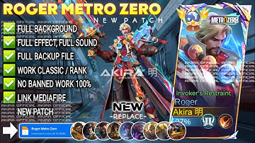 UPDATE Script Skin Roger Metro Zero - Invoker