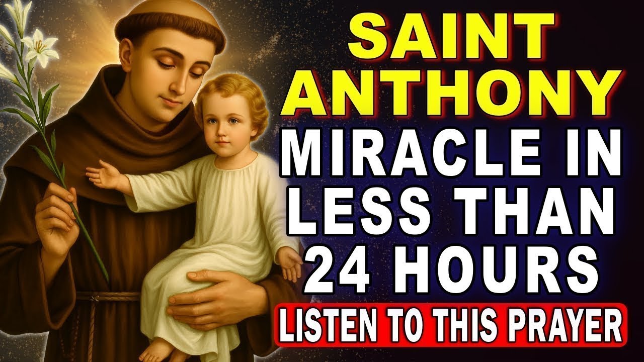 💖SAINT ANTHONY OF PADUA - A PRAYER FOR AN URGENT AND IMPOSSIBLE MIRACLE🙏