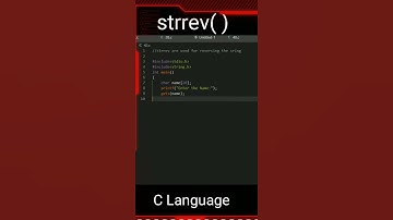 using strrev ( ) in C-Language